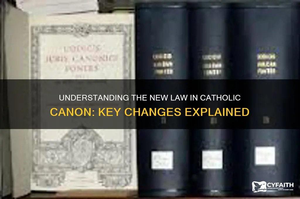 what is new law catholic