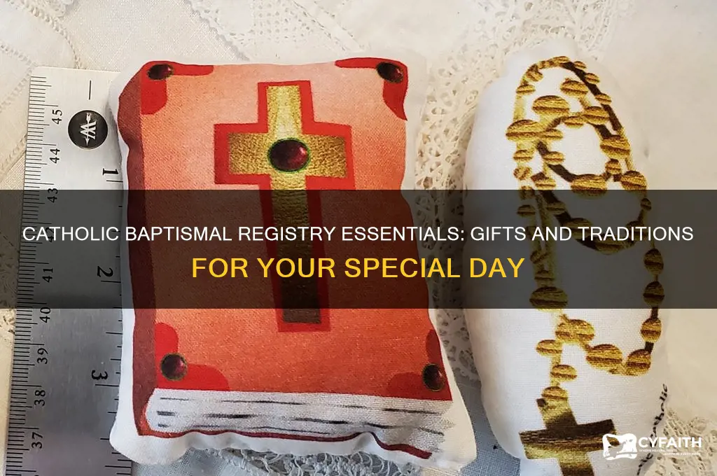 what is on my baptismal registery catholic