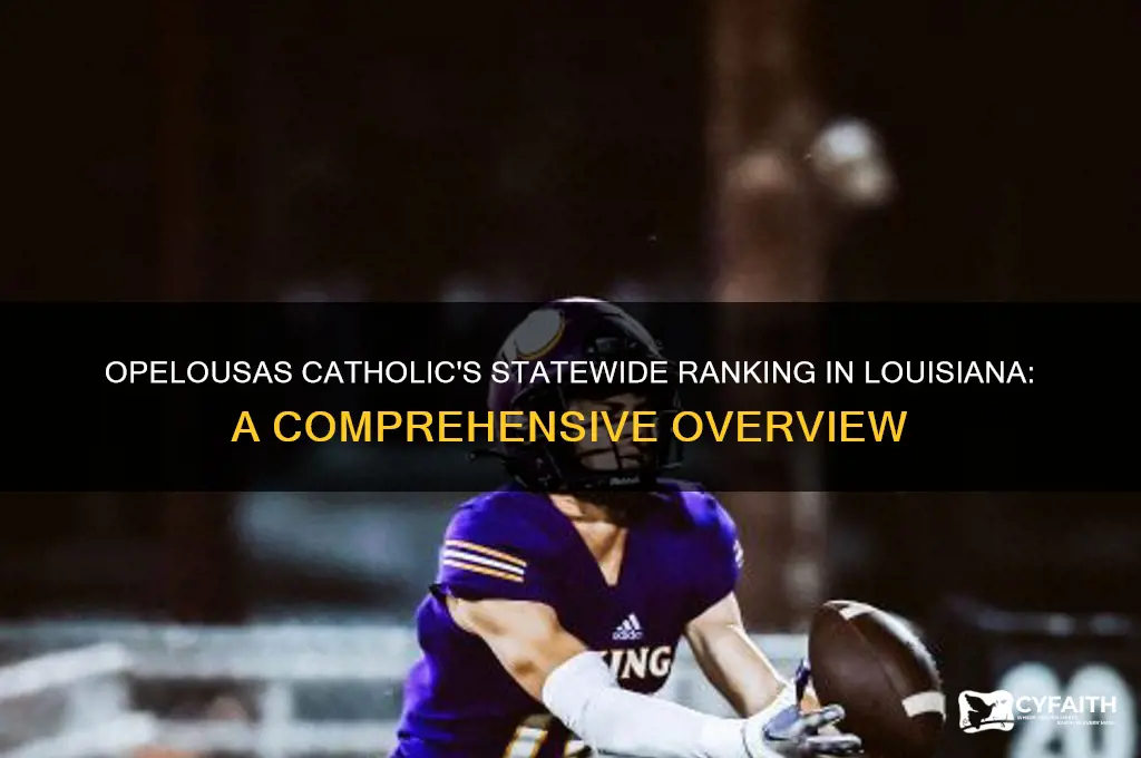 what is opelousas catholic ranked in state of lousiana