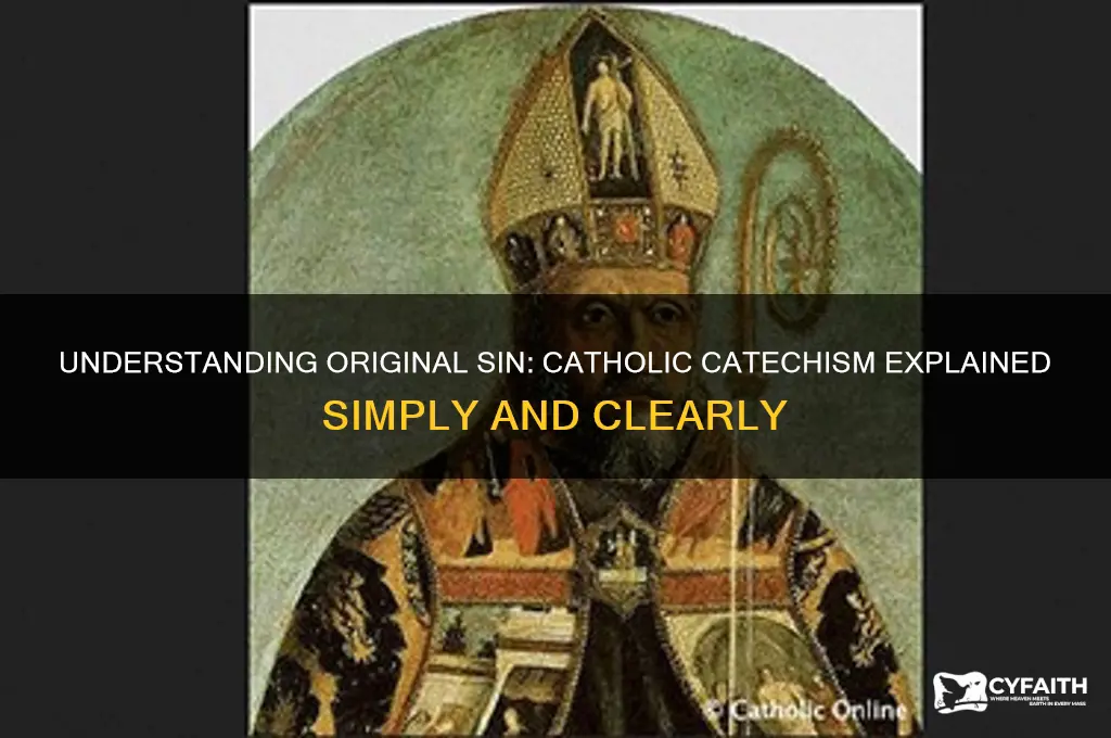 what is original sin catholic catechism