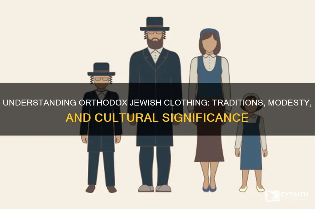 what is orthodox jewish clothing