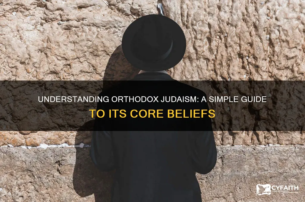 what is orthodox judaism in simple terms