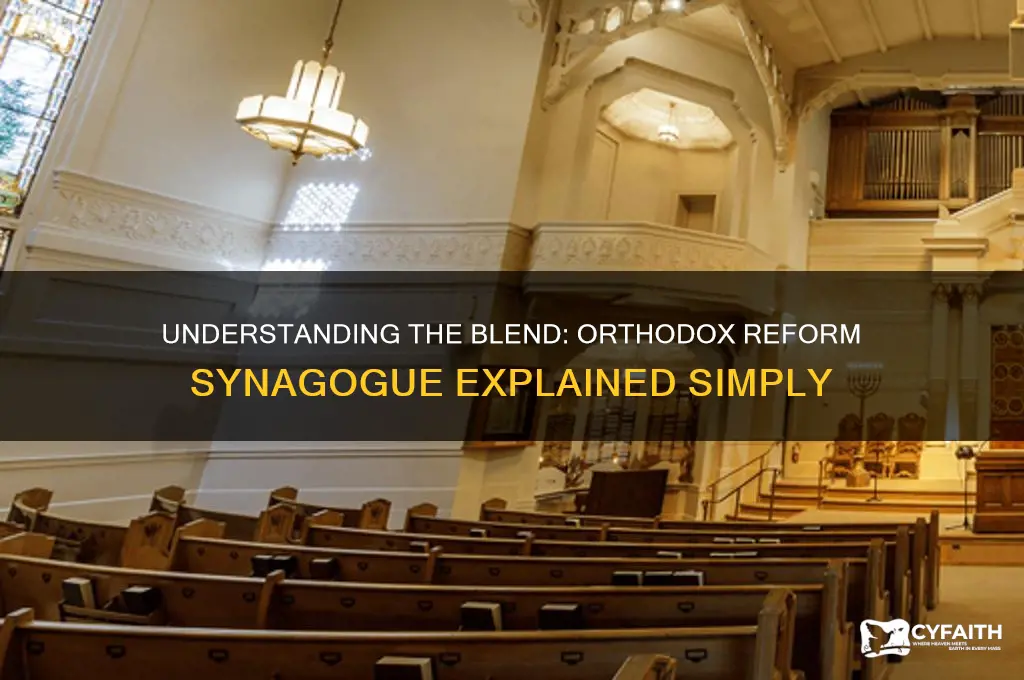 what is orthodox reform synagogue