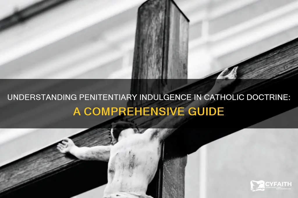 what is penitentiary indulgence catholic