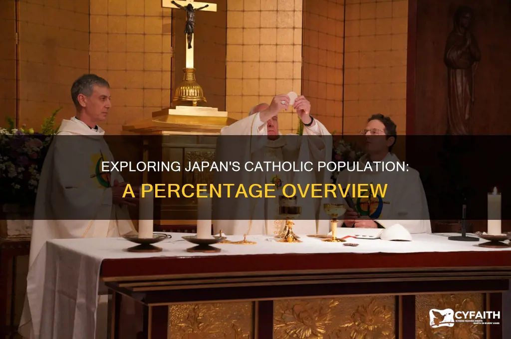 what is percentage of catholics in japan