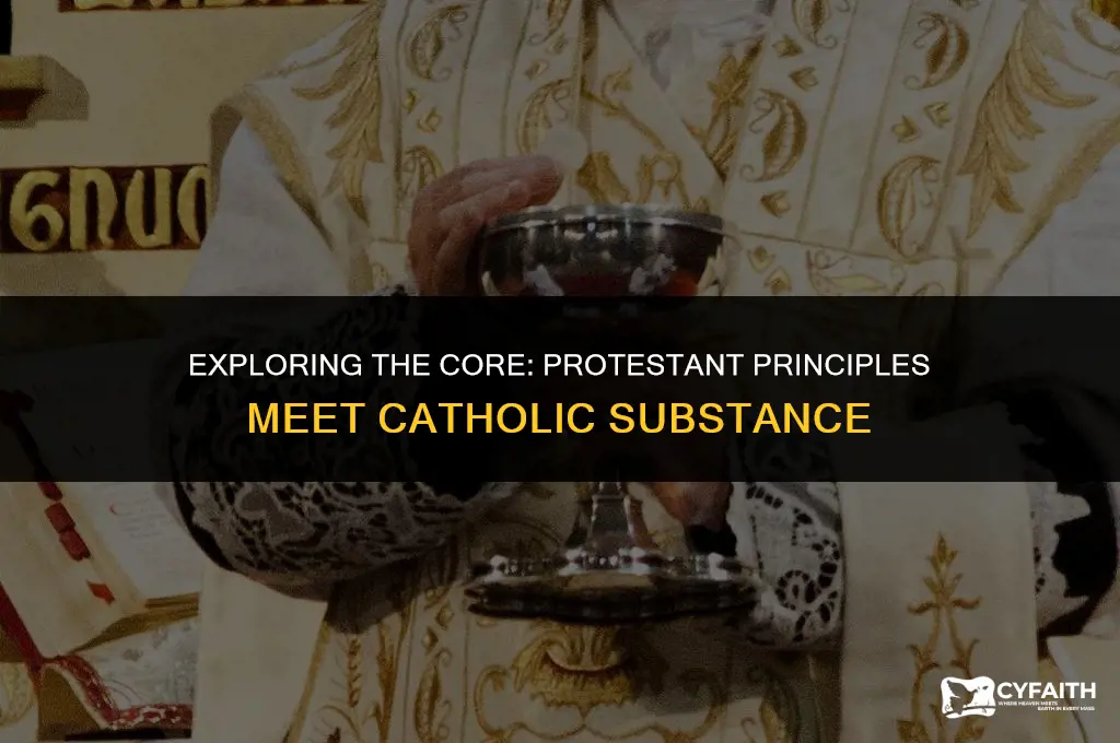 what is protestant principle and catholic substance