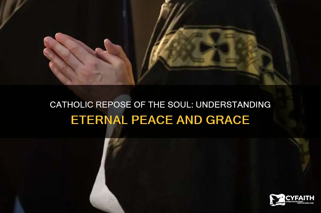 what is repose of the soul catholic