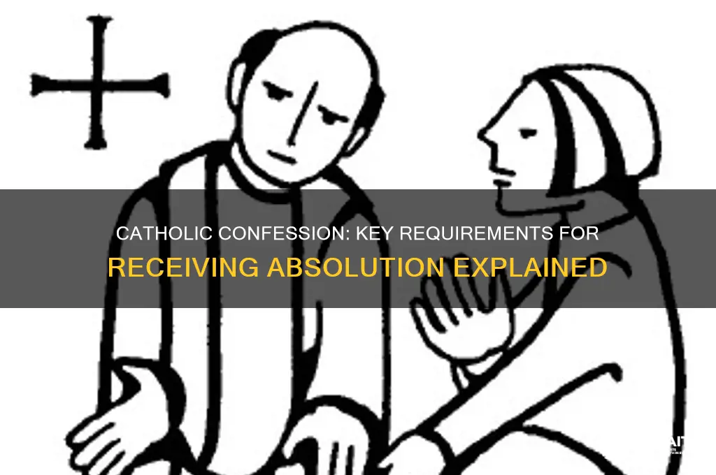 what is required for absolution in the catholic confession
