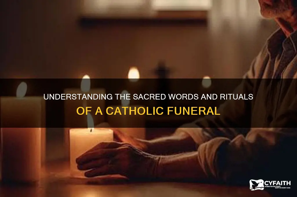 what is said at a catholic funeral