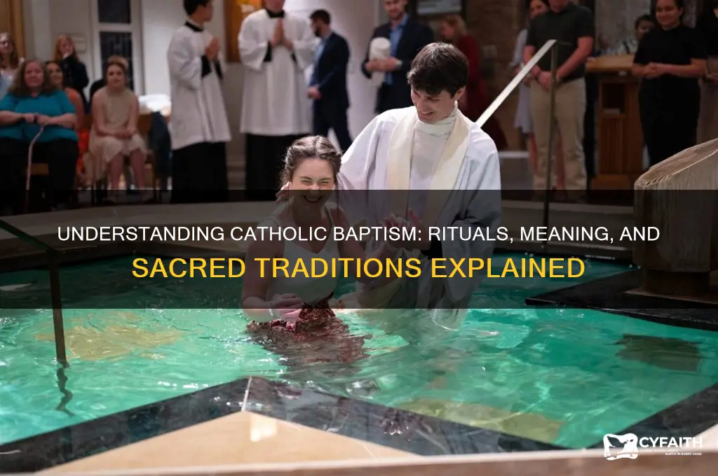 what is said to baptism in rhe catholic religion