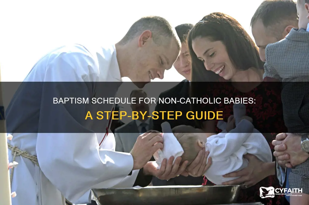 what is schedule for baptism of anon catholic baby