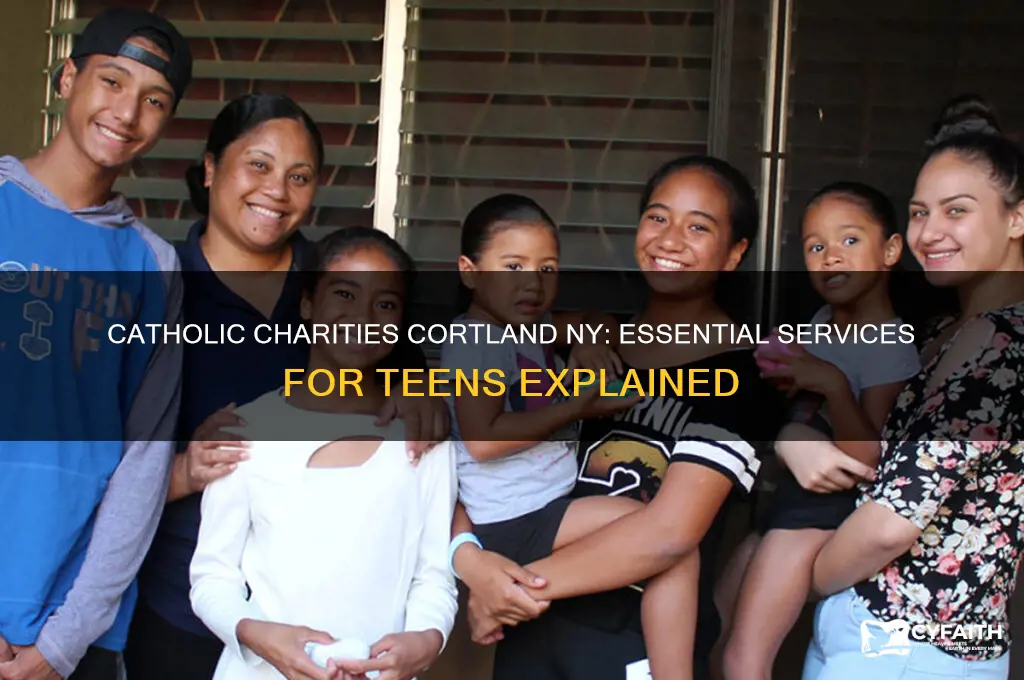 what is services for teens catholic charities cortland ny