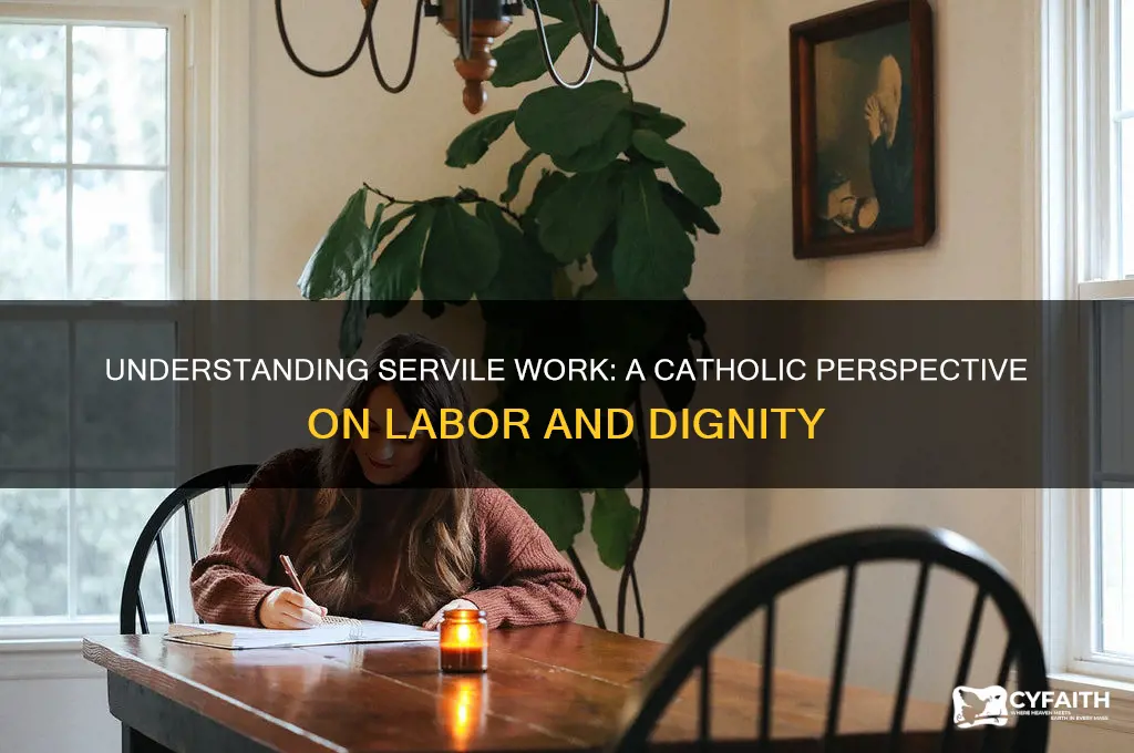 what is servile work catholic