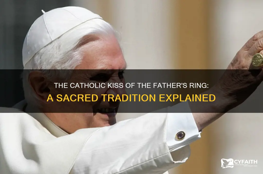 what is significance of catholic kiss of father ring