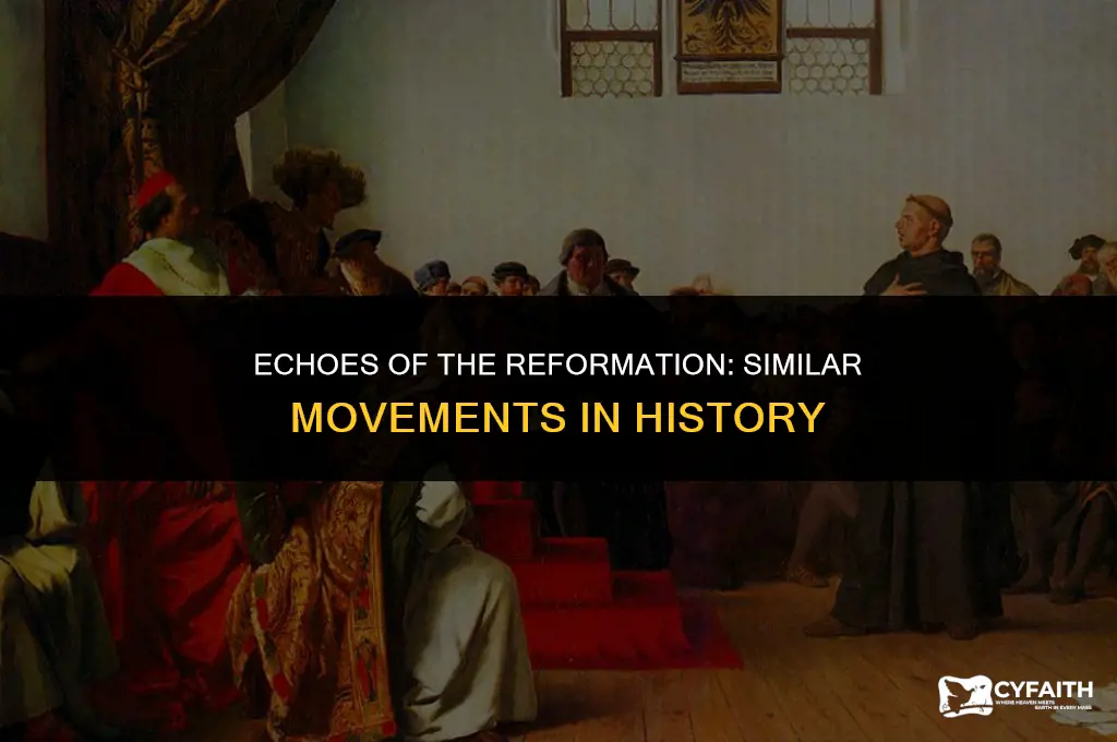 what is similar to the protestant reformation