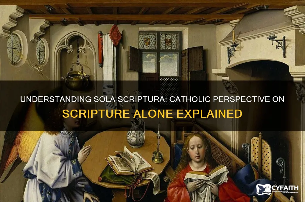 what is sola scriptura catholic