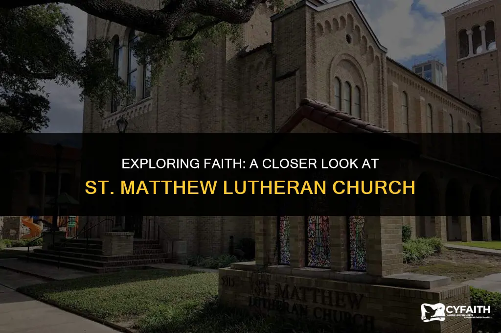 what is st matthew lutheran church