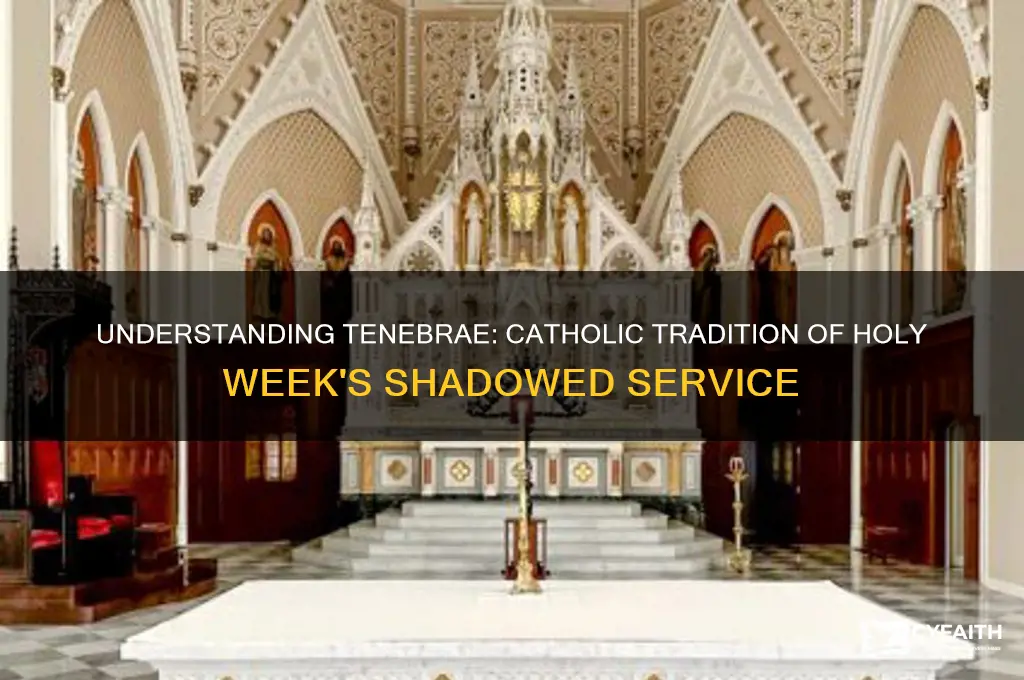 what is tenebrae in the catholic religion