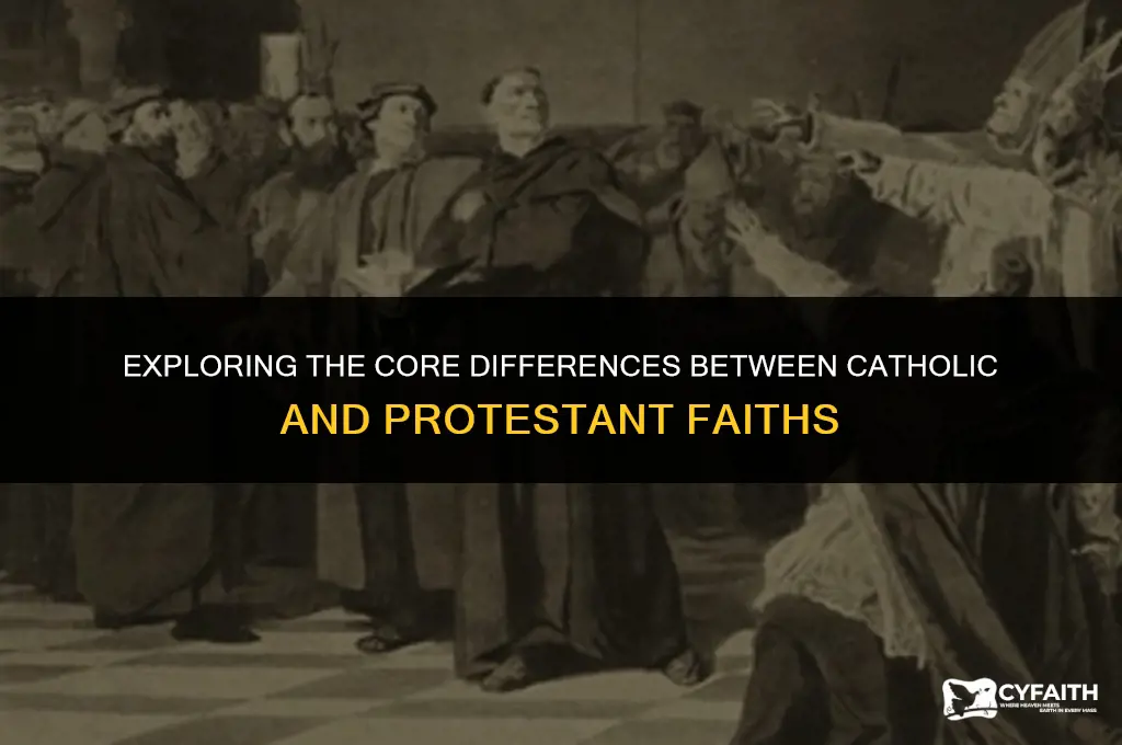 what is tge difference between catholic abd protestant