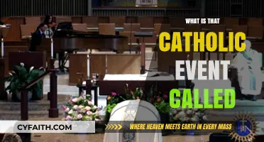 Understanding the Catholic Event: Name, Meaning, and Significance Explained