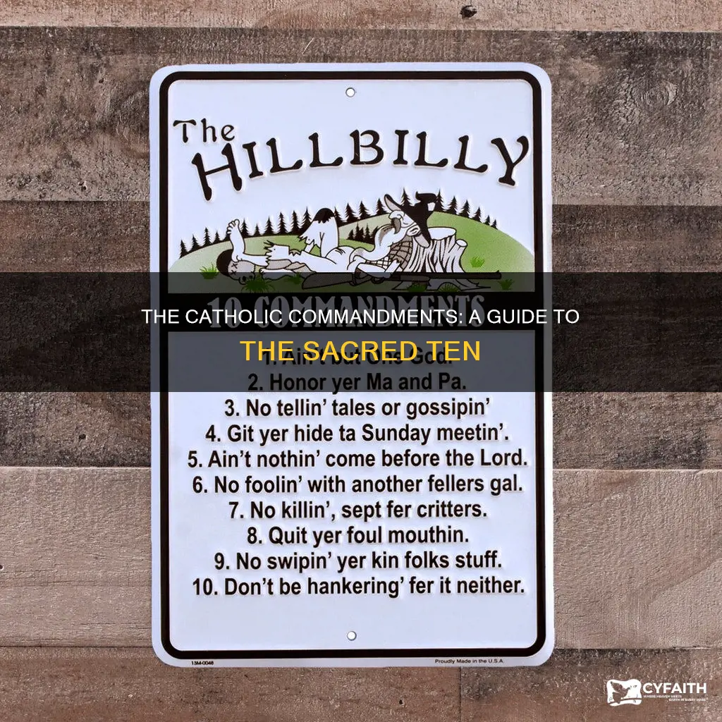 what is the 10 commandments catholic