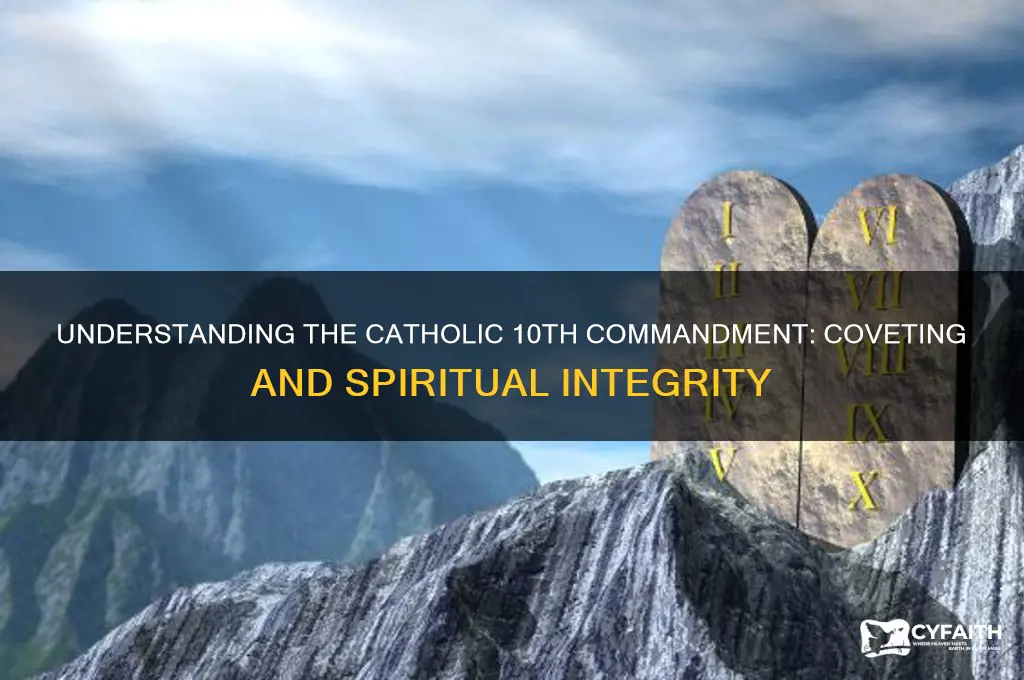 what is the 10th commandment catholic