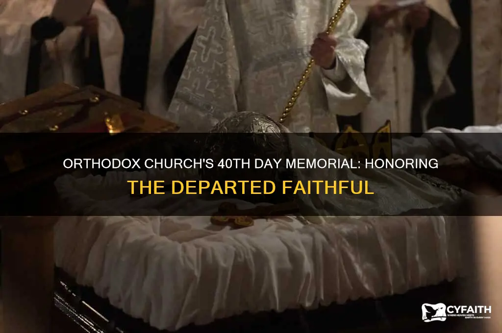 what is the 40th day remembrance in the orthodox church
