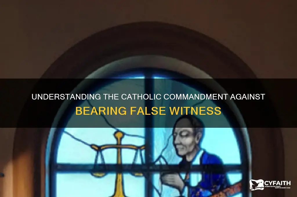 what is the 8th commandment in catholic