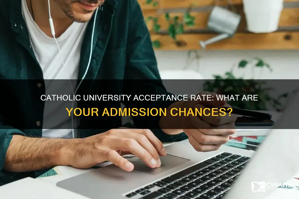 what is the acceptance rate for catholic university