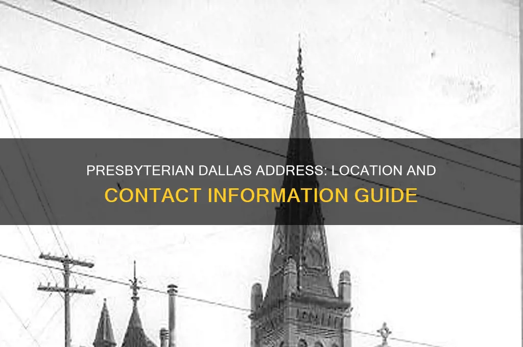 what is the address for presbyterian dallas