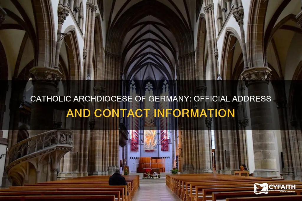 what is the address for the catholic archdiocese of germany