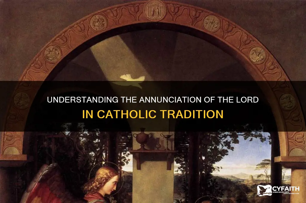 what is the annunciation of the lord catholic