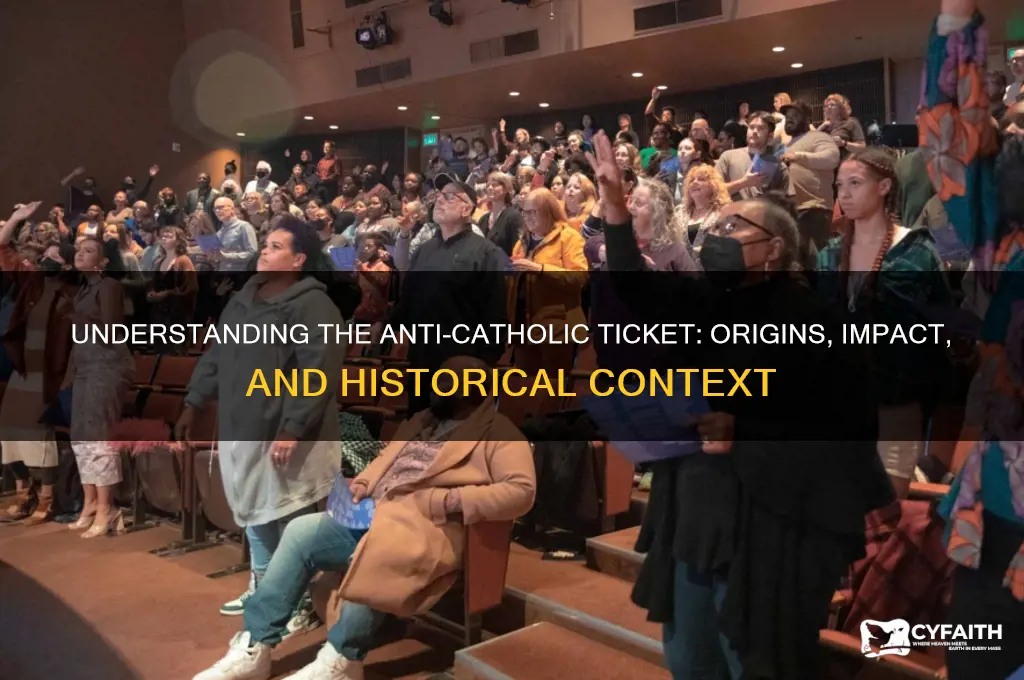 what is the anti catholic ticket