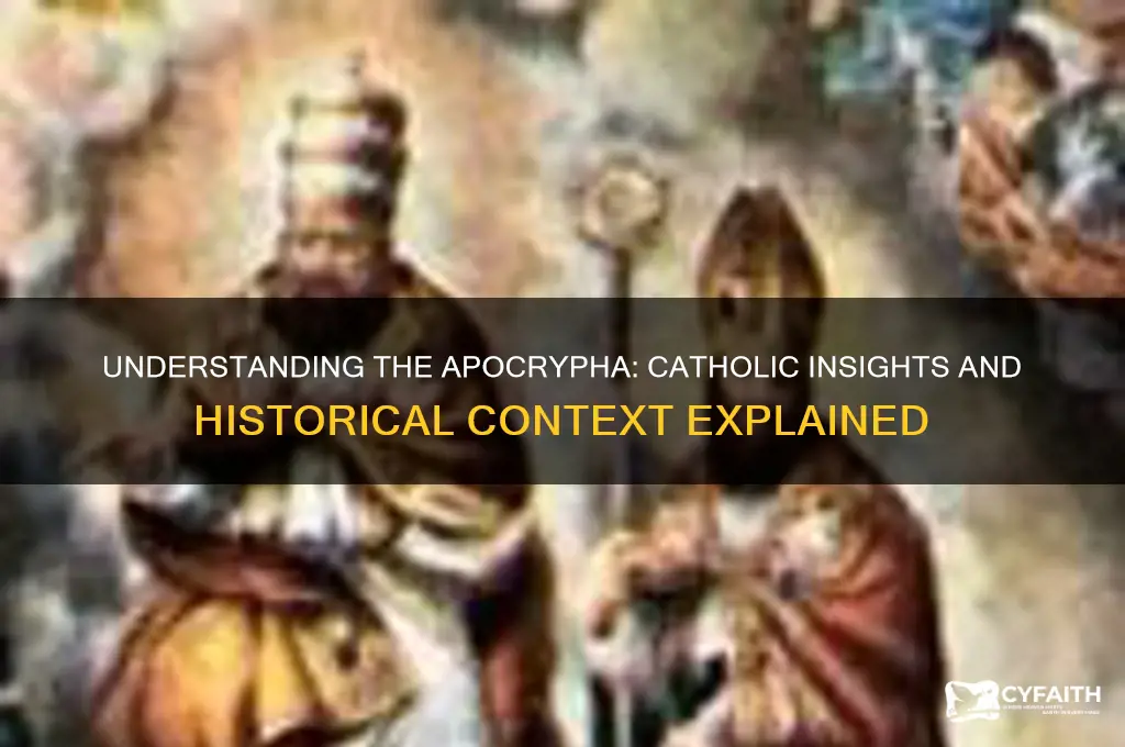 what is the apocrypha catholic answers