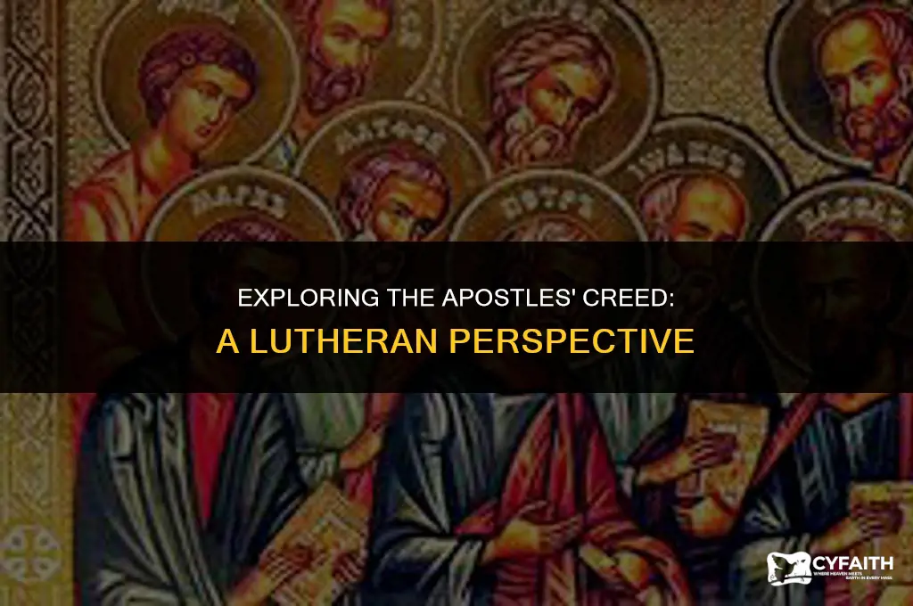 what is the apostles creed lutheran