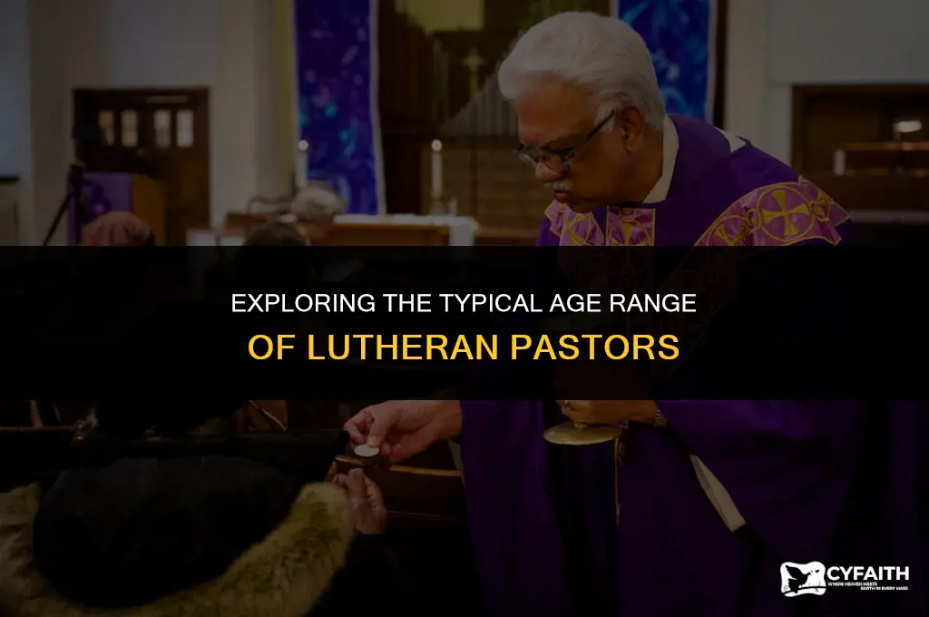 what is the average age of a lutheran pastor