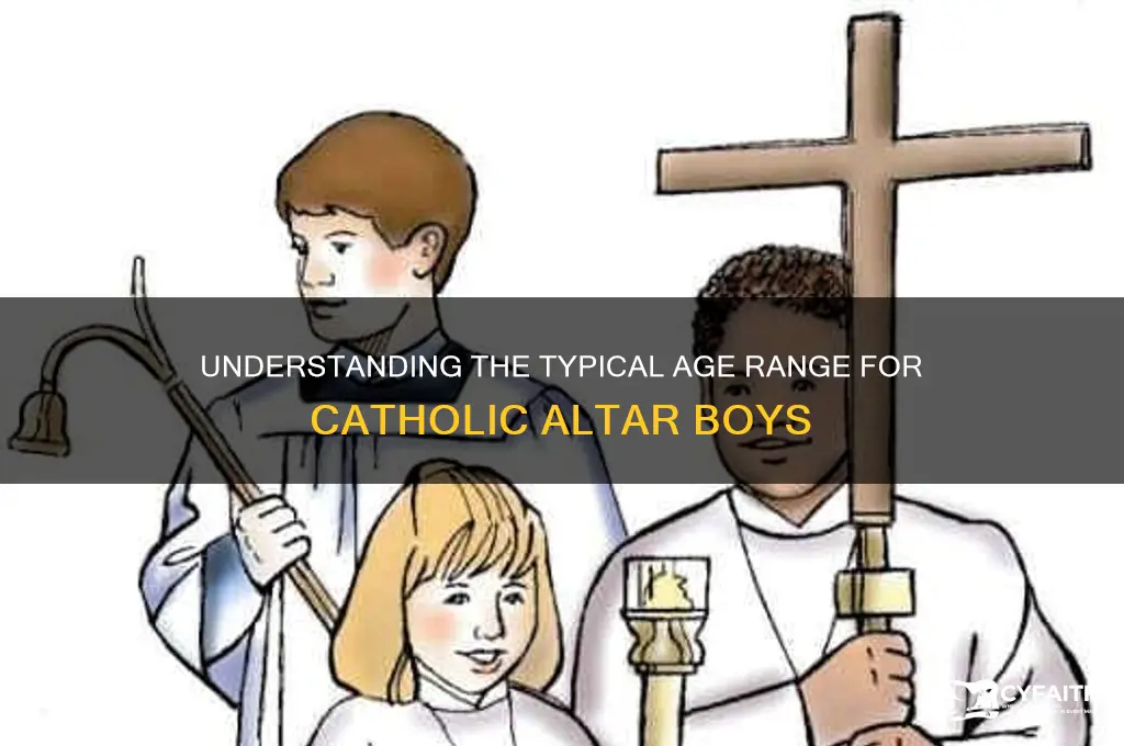 what is the average catholic altar boy age