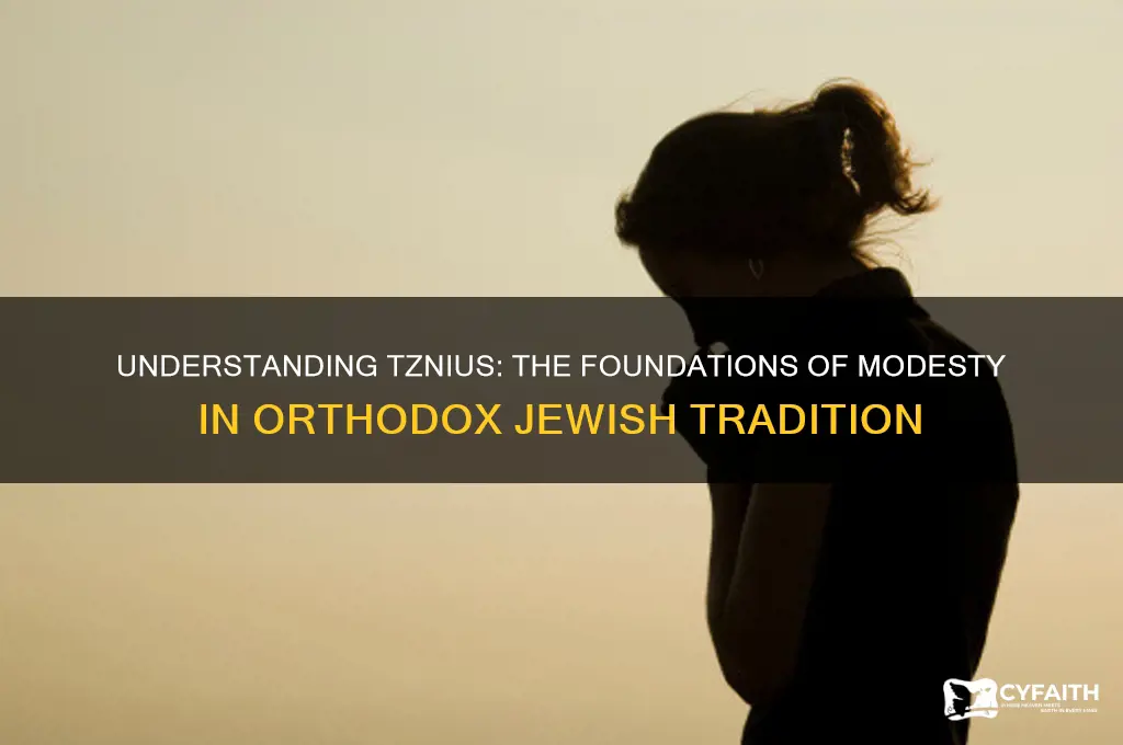 what is the basis for tznius in orthodox judaism