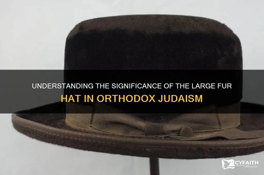 what is the big hat orthodox jews wear