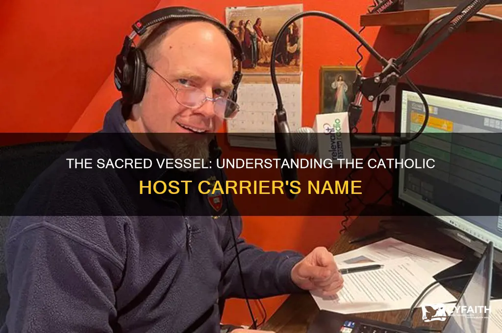 what is the box called for carrying a catholic host
