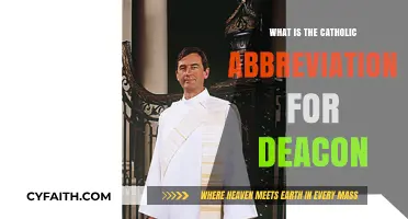 Understanding the Catholic Abbreviation for Deacon: A Quick Guide
