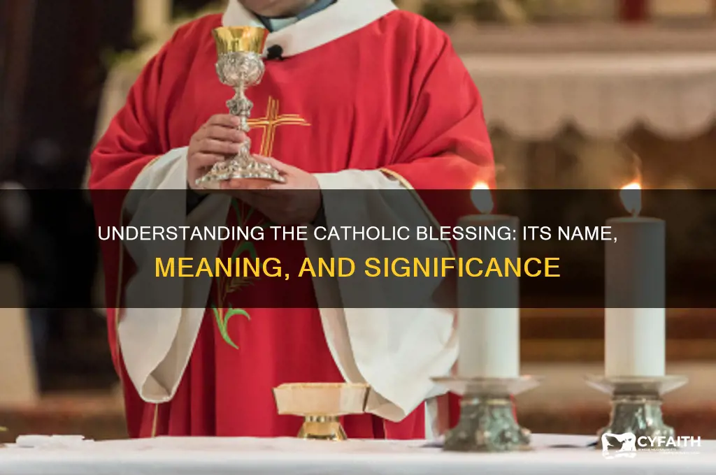what is the catholic blessing called