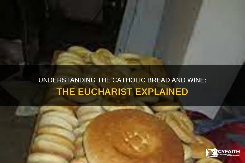 what is the catholic brad and wine called