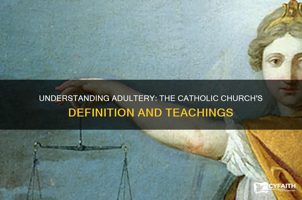 what is the catholic definition of adultery