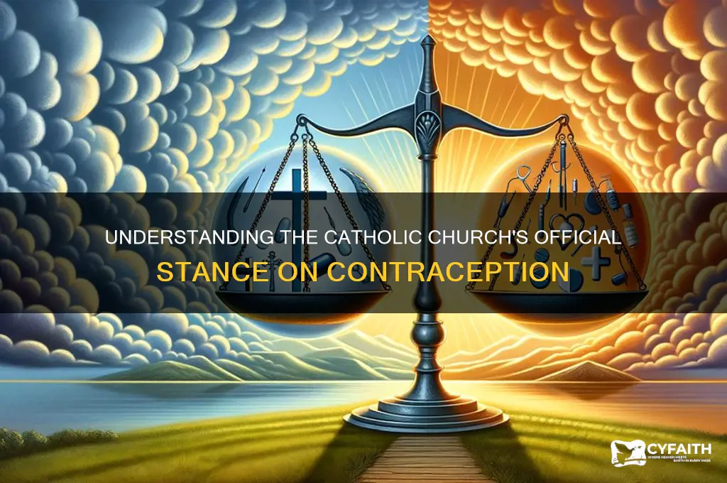 what is the catholic definition of contraception