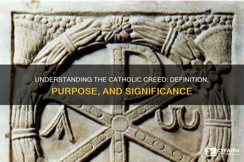 what is the catholic definition of creed