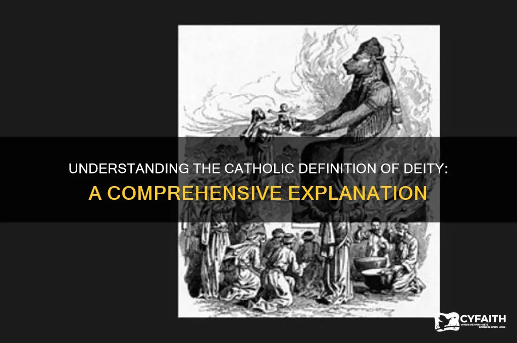 what is the catholic definition of deity