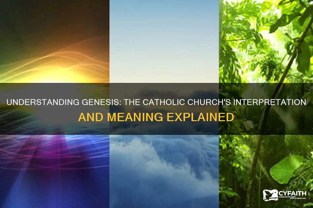 what is the catholic definition of genesis