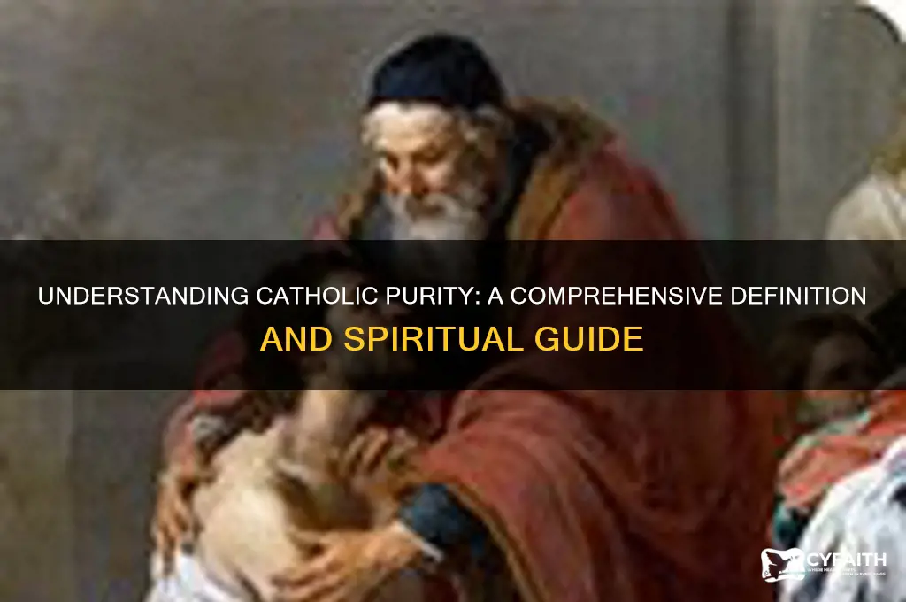 what is the catholic definition of purity