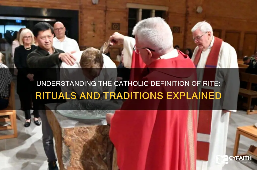 what is the catholic definition of rite